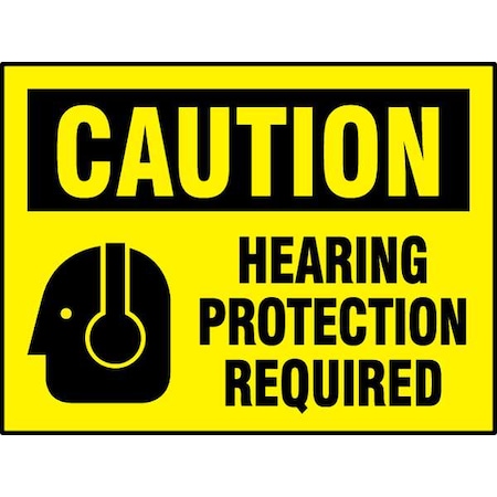 Caution Label, 3 1/2 in Height, 5 in Width, Reflective Sheeting, Horizontal Rectangle, English MPN:27409LS