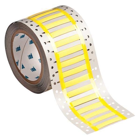 Write On Yellow Wire Marker Sleeves, PermaSleeve® Polyvinylidene Fluoride, 2HT-187-2-YL-S MPN:2HT-187-2-YL-S