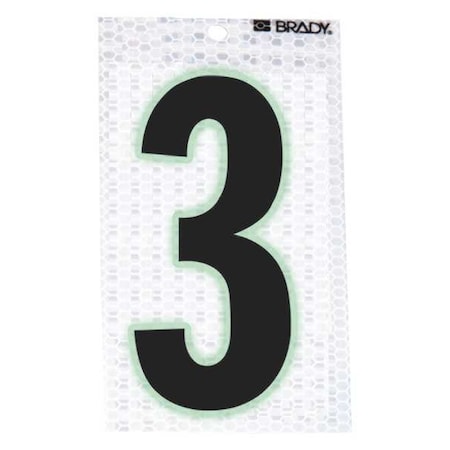 NumberLabel, 2-3/8inH, 1-1/2inW, PK10 MPN:3000-3