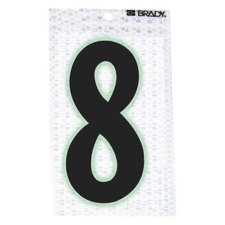 NumberLabel, 2-3/8inH, 1-1/2inW, PK10 MPN:3000-8