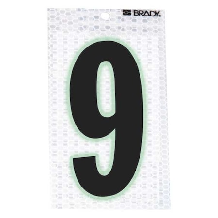 NumberLabel, 2-3/8inH, 1-1/2inW, PK10 MPN:3000-9