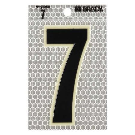 NumberLabel, 3-1/2inH, 2-1/2inW, PK10 MPN:3010-7