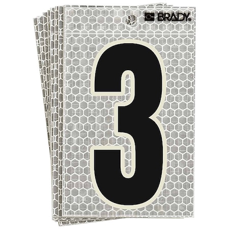 NumberLabel, 6inH, 3inW, PK10 MPN:3020-3