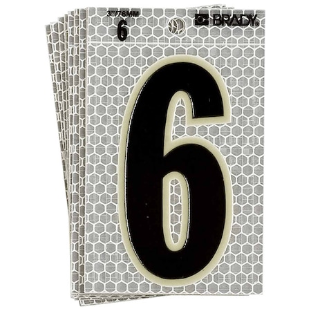 NumberLabel, 6inH, 3inW, PK10 MPN:3020-6