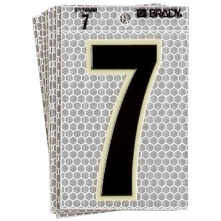 NumberLabel, 6inH, 3inW, PK10 MPN:3020-7
