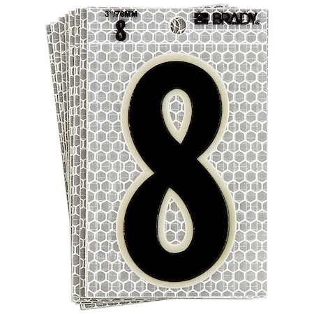 NumberLabel, 6inH, 3inW, PK10 MPN:3020-8