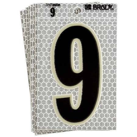 NumberLabel, 6inH, 3inW, PK10 MPN:3020-9