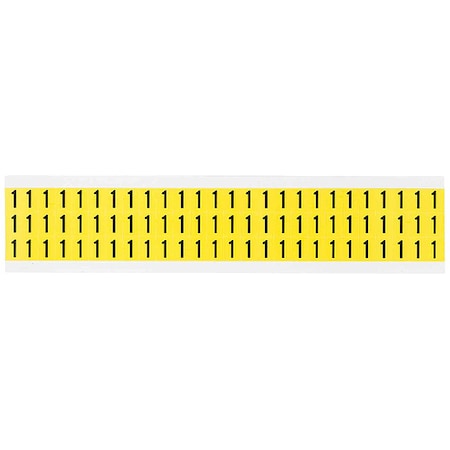 Number Label, 1, 1/2in.Hx11/32in.W, Vinyl MPN:3410-1