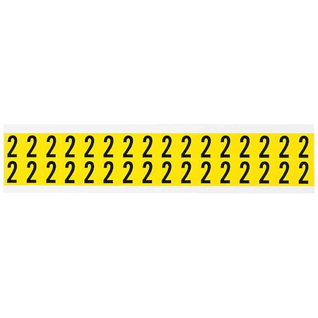 Number Label, Vinyl, 3/4 in H, 5/8 in W MPN:3420-2