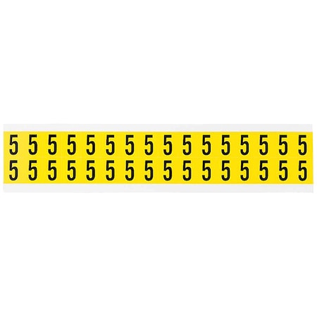 Number Label, Vinyl, 3/4 in H, 5/8 in W MPN:3420-5