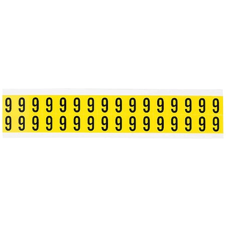 Number Label, Vinyl, 3/4 in H, 5/8 in W MPN:3420-6