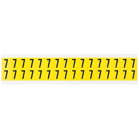Number Label, Vinyl, 3/4 in H, 5/8 in W MPN:3420-7