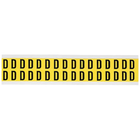 LetterLabel, Vinyl, 3/4inH, 5/8inW, PK32 MPN:3420-D