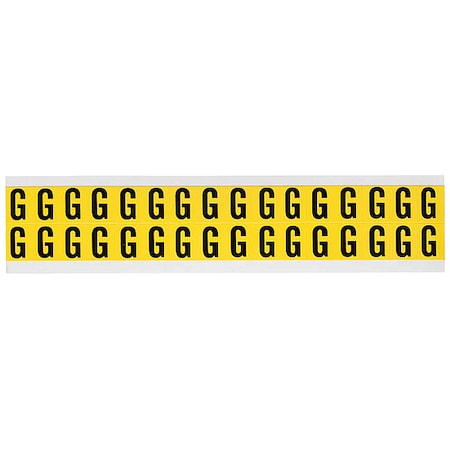 LetterLabel, Vinyl, 3/4inH, 5/8inW, PK32 MPN:3420-G