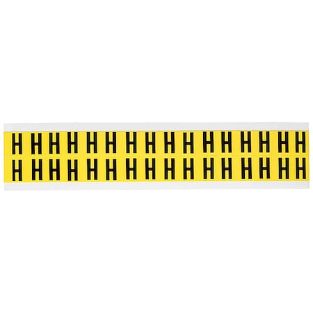 LetterLabel, Vinyl, 3/4inH, 5/8inW, PK32 MPN:3420-H