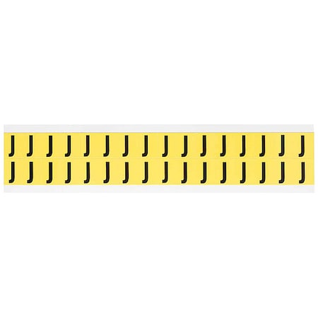 LetterLabel, Vinyl, 3/4inH, 5/8inW, PK32 MPN:3420-J