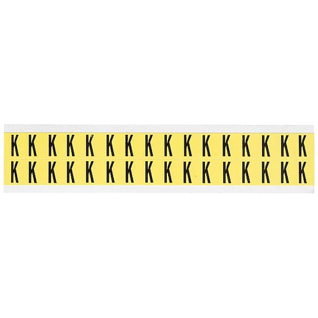 LetterLabel, Vinyl, 3/4inH, 5/8inW, PK32 MPN:3420-K