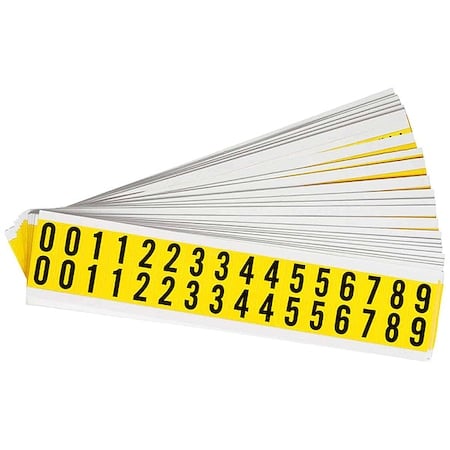 NumberLabelSet, Vinyl, 3/4inH, 5/8inW, PK25 MPN:3420-# KIT