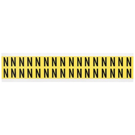 LetterLabel, Vinyl, 3/4inH, 5/8inW, PK32 MPN:3420-N