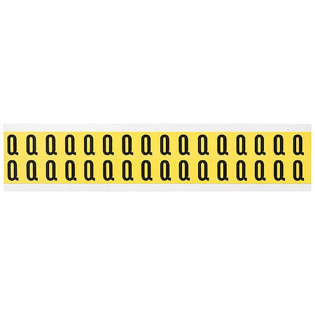 LetterLabel, Vinyl, 3/4inH, 5/8inW, PK32 MPN:3420-Q