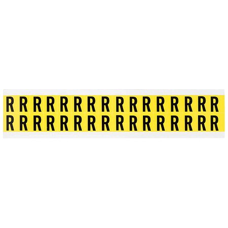 LetterLabel, Vinyl, 3/4inH, 5/8inW, PK32 MPN:3420-R