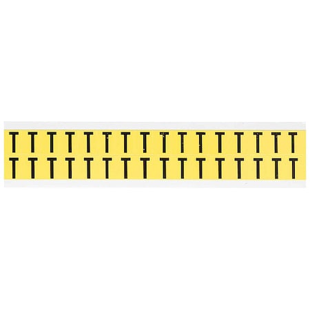 LetterLabel, Vinyl, 3/4inH, 5/8inW, PK32 MPN:3420-T
