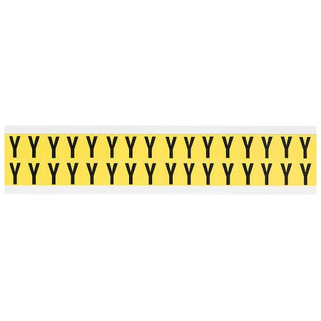 LetterLabel, Vinyl, 3/4inH, 5/8inW, PK32 MPN:3420-Y