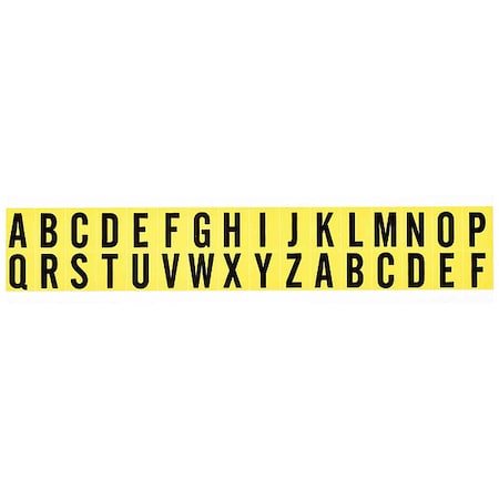 LetterLabelSet, Vinyl, 3/4inH, 5/8inW MPN:34238