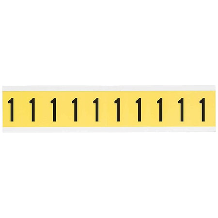 NumberLabel, Vinyl, 1-1/2inH, 7/8inW MPN:3430-1