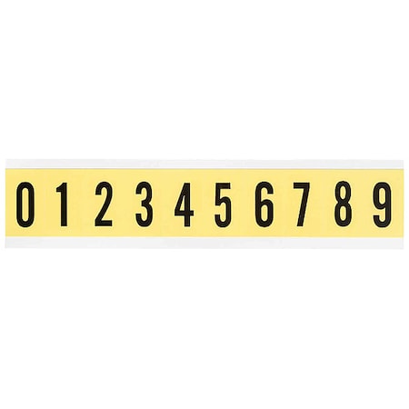 NumberLabelSet, Vinyl, 1-1/2inH, 7/8inW MPN:34310