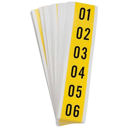 NumberLabelSet, Vinyl, 1-1/2inH, 1-1/2inW MPN:34353