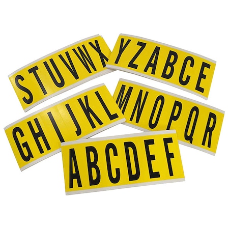 LetterLabelSet, Vinyl, 3-1/2inH, 1-1/2inW MPN:3450-LTR KIT