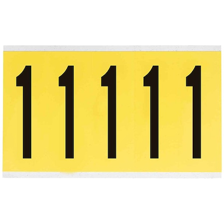 NumberLabel, Polyester, 4-3/4inH, 3inW MPN:3460-1