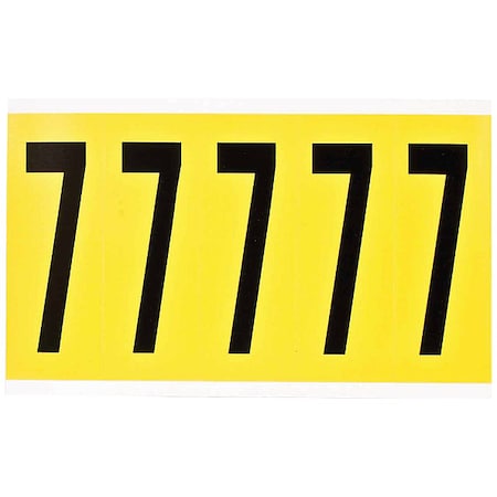 NumberLabel, Polyester, 4-3/4inH, 3inW MPN:3460-7
