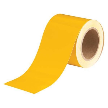 Pipe Marking Tape, Yllw, 4in W, 90ft Roll L MPN:36287