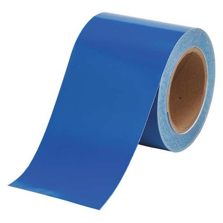 Pipe Marking Tape, Blue, 4in W, 90ft Roll L MPN:36289