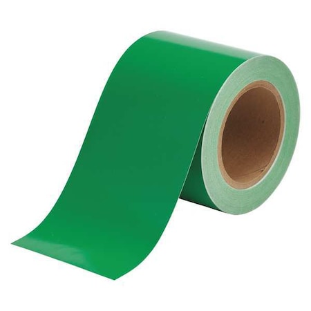 Pipe Marking Tape, Grn, 4in W, 90ft Roll L MPN:36290