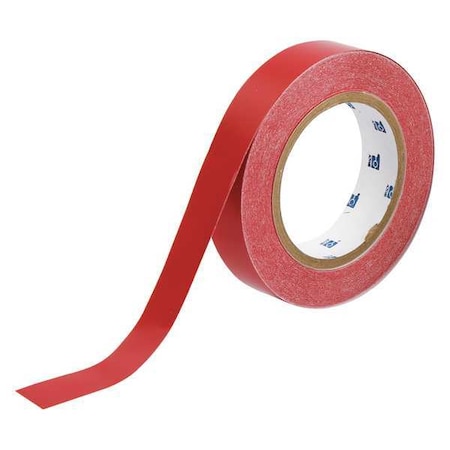 Pipe Marking Tape, Red, 1in W, 90ft Roll L MPN:36302