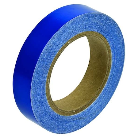 Pipe Marking Tape, Blue, 1in W, 90ft Roll L MPN:36303