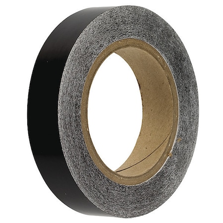 Pipe Marking Tape, Blck, 1in W, 90ft Roll L MPN:36306