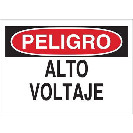 Danger Sign, Alto Voltaje, 10X14 MPN:39601