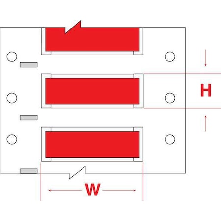 Write On Red Wire Marker Sleeves, PermaSleeve® Polyolefin, 3PS-187-2-RD-S MPN:3PS-187-2-RD-S