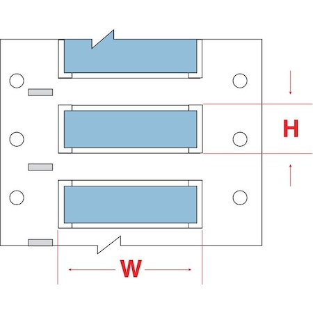 Write On Blue Wire Marker Sleeves, PermaSleeve® Polyolefin, 3PS-250-2-BL-S MPN:3PS-250-2-BL-S