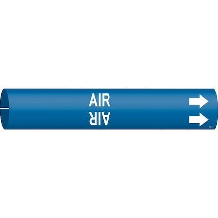 Pipe Marker, Air, Blue, 3/4 to 1-3/8 In MPN:4002-A