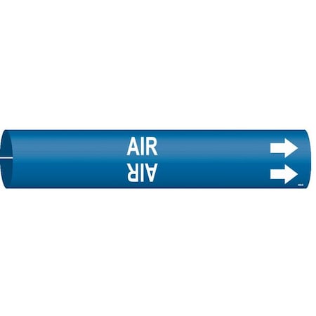 Pipe Marker, Air, Blue, 1-1/2 to 2-3/8 In, 4002-B MPN:4002-B