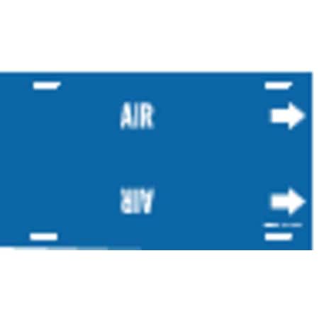 Pipe Marker, Air, Blue, 6 to 7-7/8 In MPN:4002-F