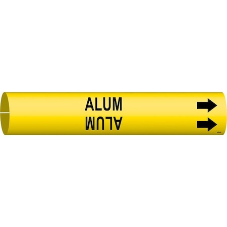 Pipe Marker, Alum, Yel, 1-1/2 to 2-3/8 In MPN:4004-B