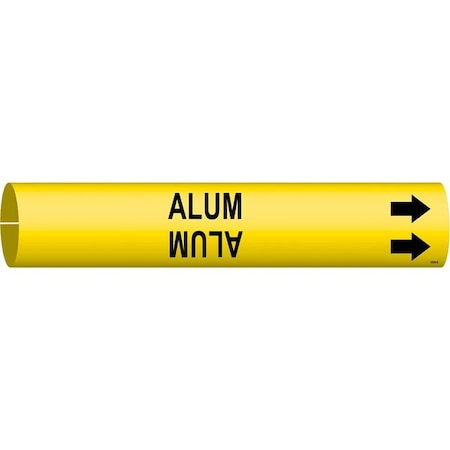 Pipe Marker, Alum, Yellow, 4 to 6 In MPN:4004-D