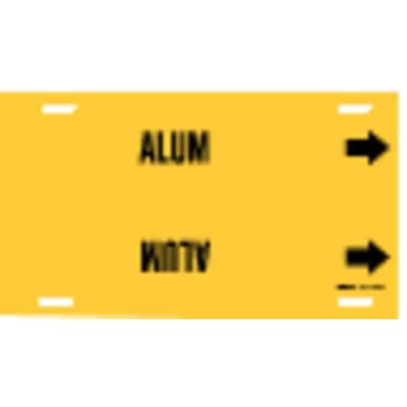 Pipe Marker, Alum, Yellow, 6 to 7-7/8 In MPN:4004-F