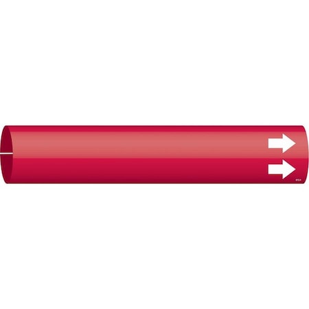 Pipe Marker, (Blank), Red, 3/4 to 1-3/8 In MPN:4012-A